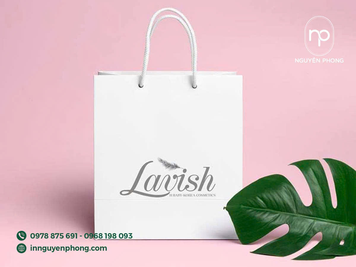 Dịch vụ in túi giấy đựng mỹ phẩm theo yêu cầu 
